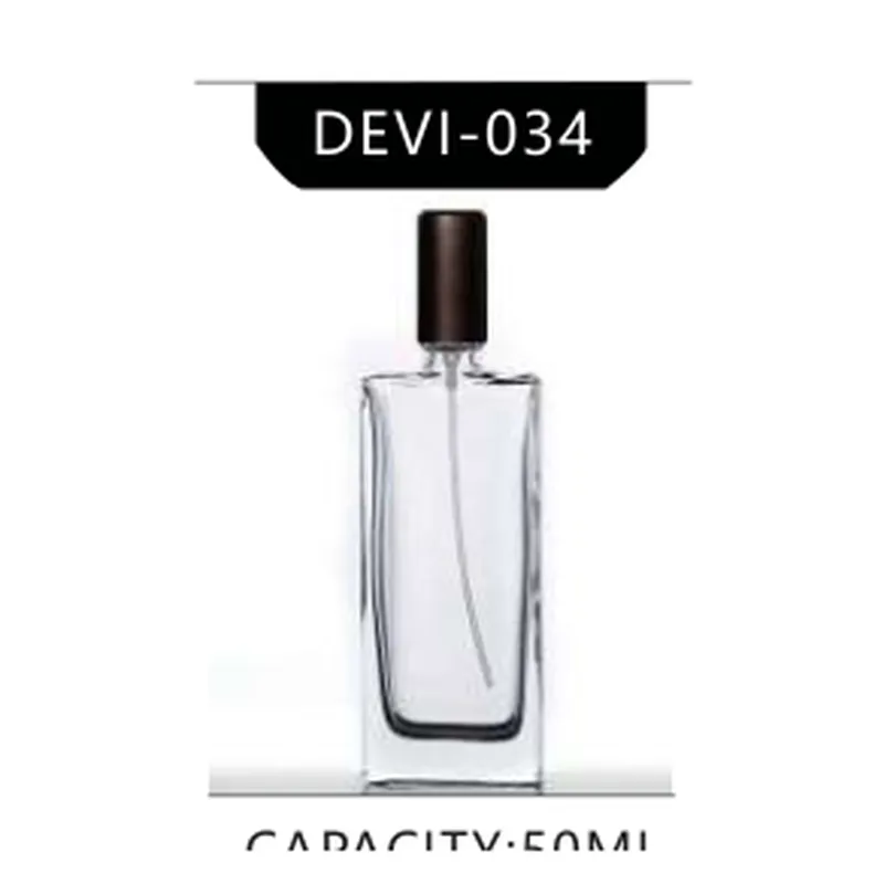Chai nước hoa thủy tinh chữ nhật cao 50ml (DEVI-034) – mã NXG0029