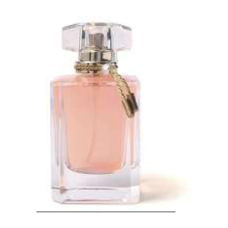 Chai nước hoa thủy tinh vuông hồng kèm charm – mã NXG0076
