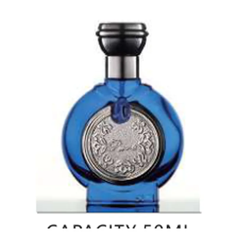 Chai nước hoa thủy tinh tròn xanh cobalt 50ml – mã NXG0091