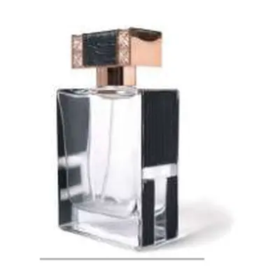 Chai nước hoa thủy tinh vuông viền đen – mã NXG0106