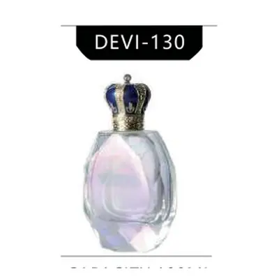 Chai nước hoa thủy tinh ánh ngọc nắp vương miện (DEVI-130) – mã NXG0107