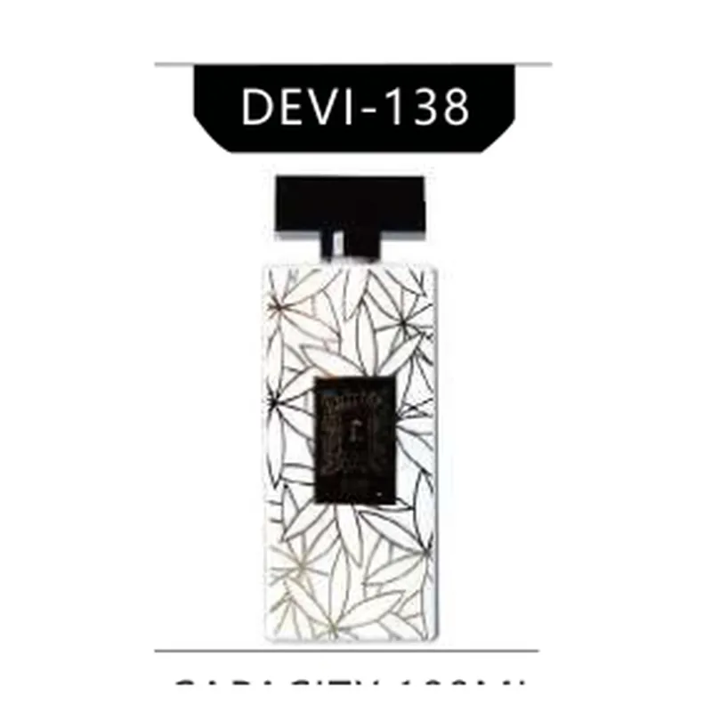 Chai nước hoa thủy tinh in họa tiết lá (DEVI-138) – mã NXG0114