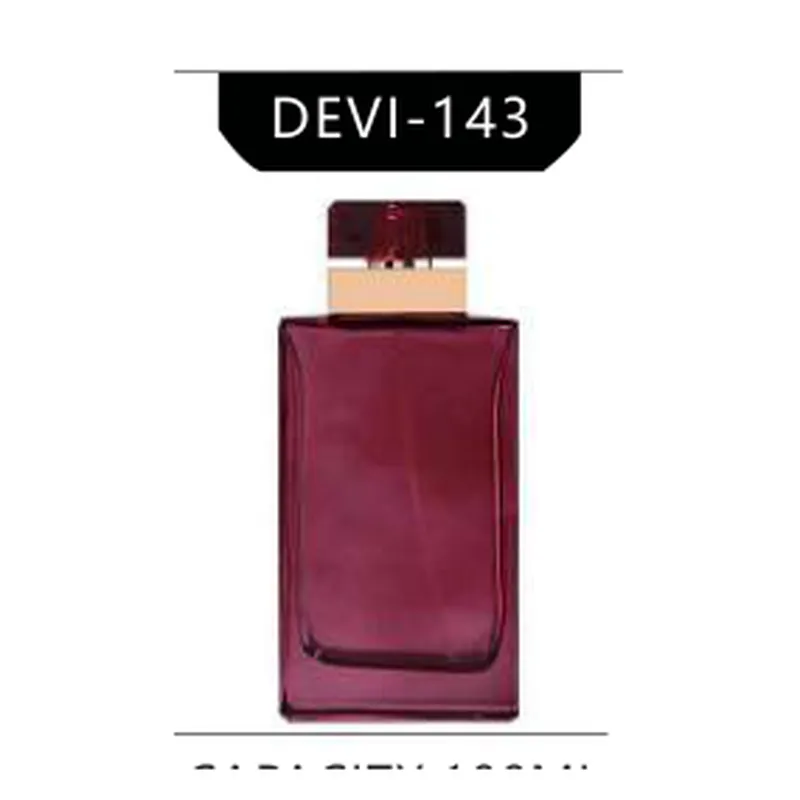 Chai nước hoa thủy tinh đỏ rượu (DEVI-143) – mã NXG0119