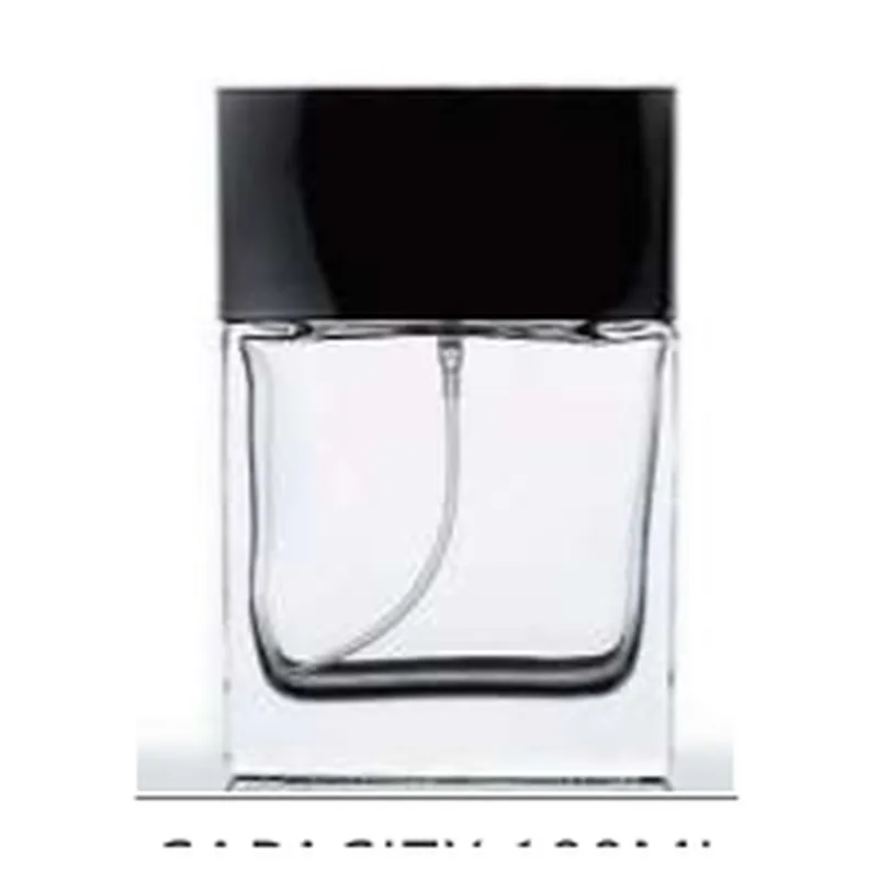 Chai nước hoa thủy tinh vuông nắp đen 100ml – mã NXG0137