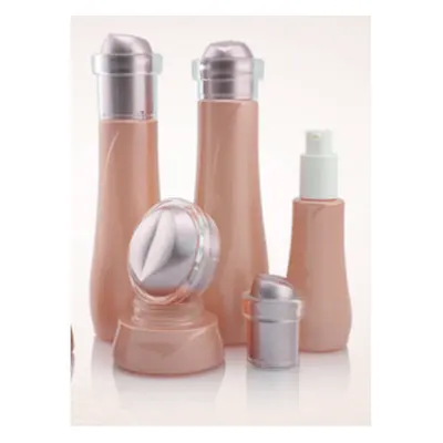 Bộ chai + hũ thủy tinh vàng nắp vàng 120ml – ảnh 2