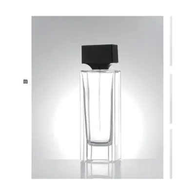 Chai nước hoa thủy tinh trụ vuông nắp đen – mã NXG0267