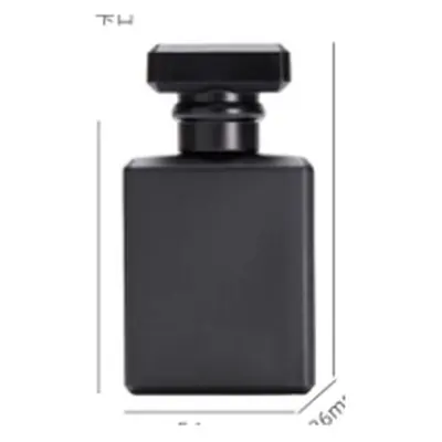 Chai nước hoa thủy tinh vuông đen nhám – mã NXG0336