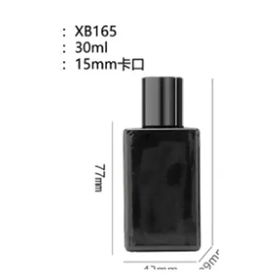 Chai nước hoa 30ml vuông đen (XB165) – mã NXG0342