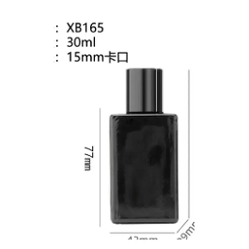 Chai nước hoa 30ml vuông đen (XB165) – mã NXG0342