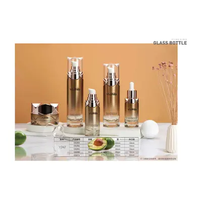 Bộ chai + hũ thủy tinh cam hổ phách – ảnh 2