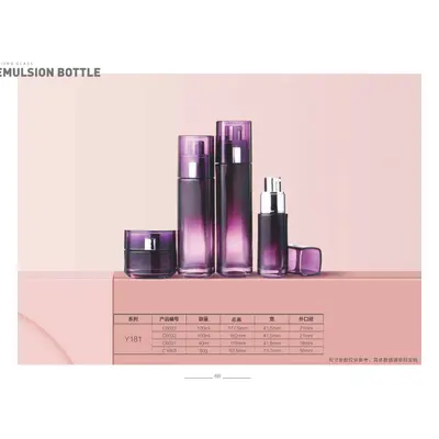 Bộ chai + hũ thủy tinh tím – mã NXG0417