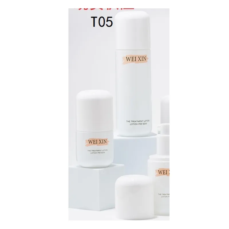 Bộ chai + hũ thủy tinh trắng sứ T05 – mã NXG0460