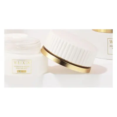 Bộ chai + hũ thủy tinh trắng nắp vàng T23 – ảnh 2