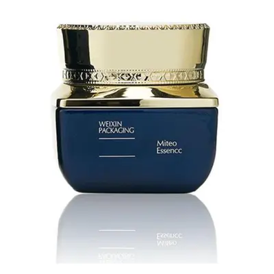 Hũ kem thủy tinh xanh navy nắp vàng – mã NXG0516