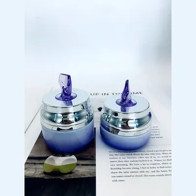 Bộ chai xịt thủy tinh + hũ kem tím chuyển trắng 120ml – ảnh 3