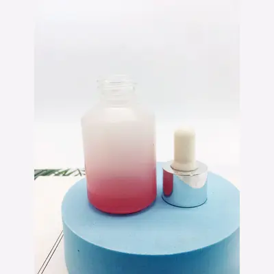 Chai serum thủy tinh hồng chuyển màu 30ml – ảnh 3