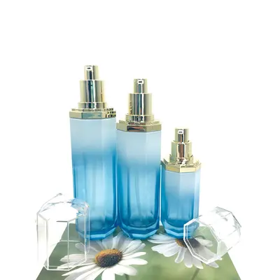 Bộ chai xịt thủy tinh + hũ kem xanh baby nắp vàng 120ml – ảnh 3