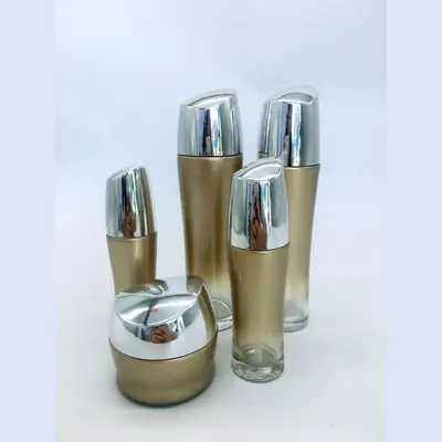Bộ chai thủy tinh vàng champagne 120/100/40ml – ảnh 5