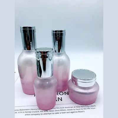 Bộ chai xịt thủy tinh + hũ kem hồng trắng chuyển màu 120ml – ảnh 5
