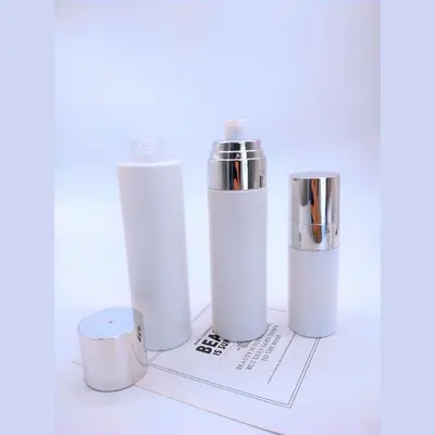 Bộ chai xịt thủy tinh + hũ kem trắng mờ nắp bạc 120ml – ảnh 3