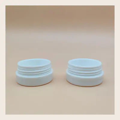 Hũ mặt nạ nắp tròn trắng miệng rộng – ảnh 2