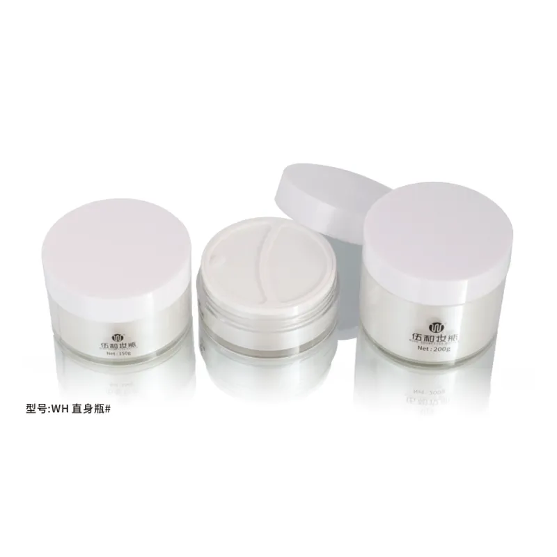 Hũ kem acrylic trắng 200g–30g – mã NXH0035