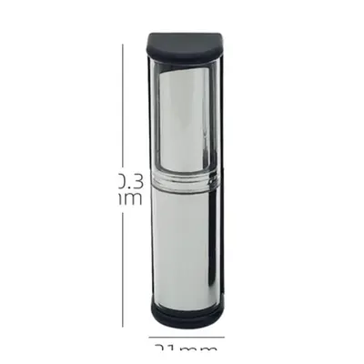 Vỏ son thỏi mạ bạc nắp đen – mã NXM0009