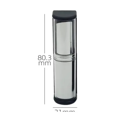 Vỏ son thỏi vuông đen – bạc 40mm – ảnh 2