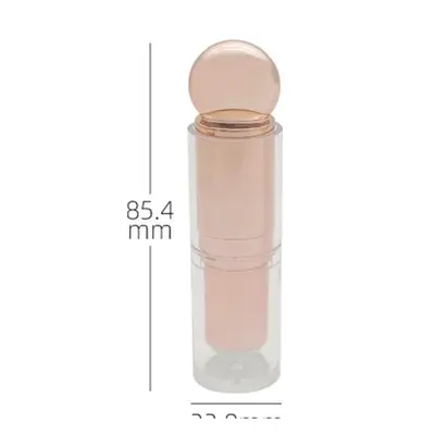 Vỏ son thỏi trong nắp cầu vàng hồng 85mm – mã NXM0022