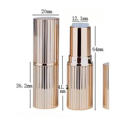 Vỏ son thỏi tròn vàng hồng vân sọc 3.5g – mã NXM0043