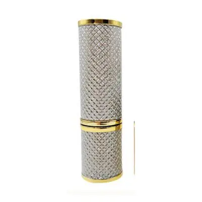 Vỏ son thỏi vân lưới bạc viền vàng 3.5g – mã NXM0048