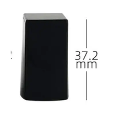 Vỏ son thỏi vuông đen ống bạc 37mm – ảnh 2