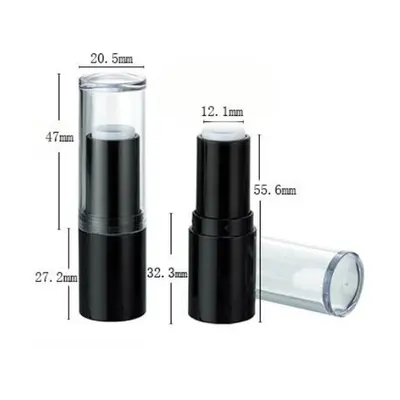 Vỏ son thỏi đen nắp trong 3.5g – mã NXM0066