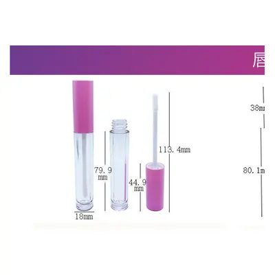 Vỏ son kem trong nắp hồng 6ml – mã NXM0140