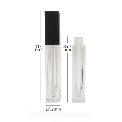 Vỏ son bóng vuông trong nắp đen 6ml / 1.7ml – mã NXM0157