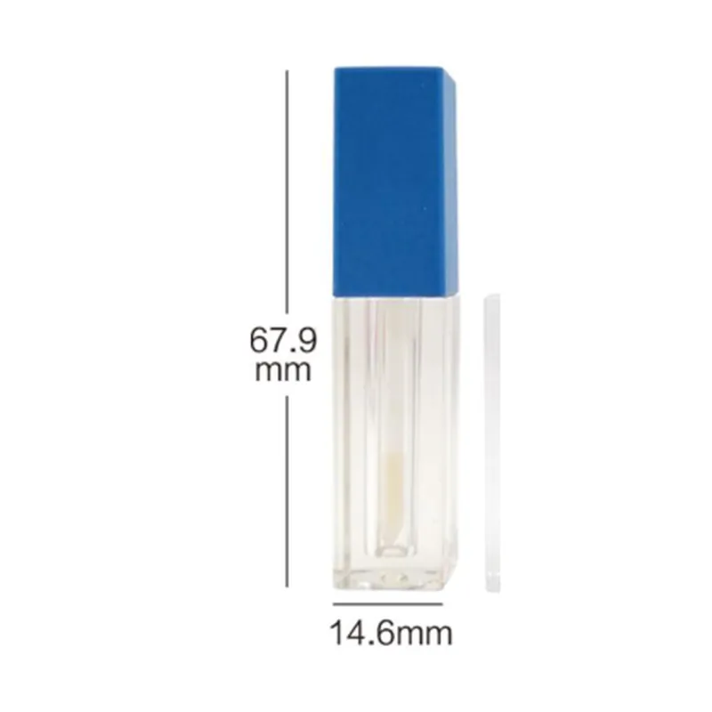 Vỏ son bóng vuông nắp xanh dương 1.2ml – mã NXM0190