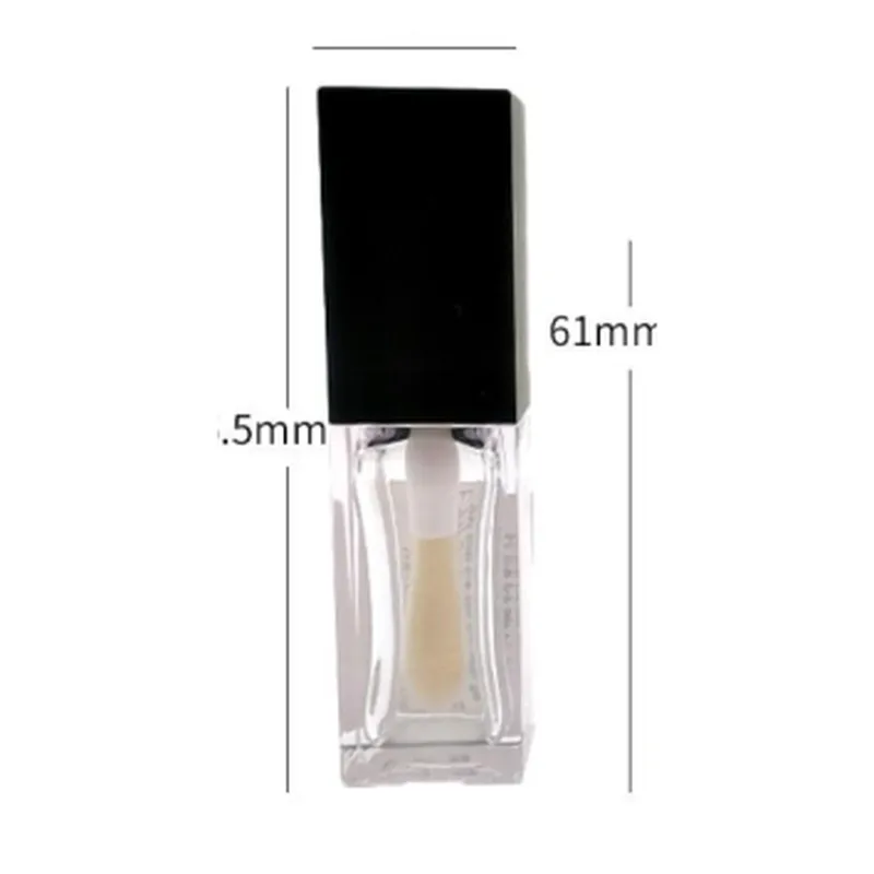 Vỏ son bóng vuông nắp đen 4ml (61mm) – mã NXM0239