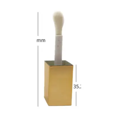 Vỏ son bóng vuông nắp vàng vuông 4ml – ảnh 2
