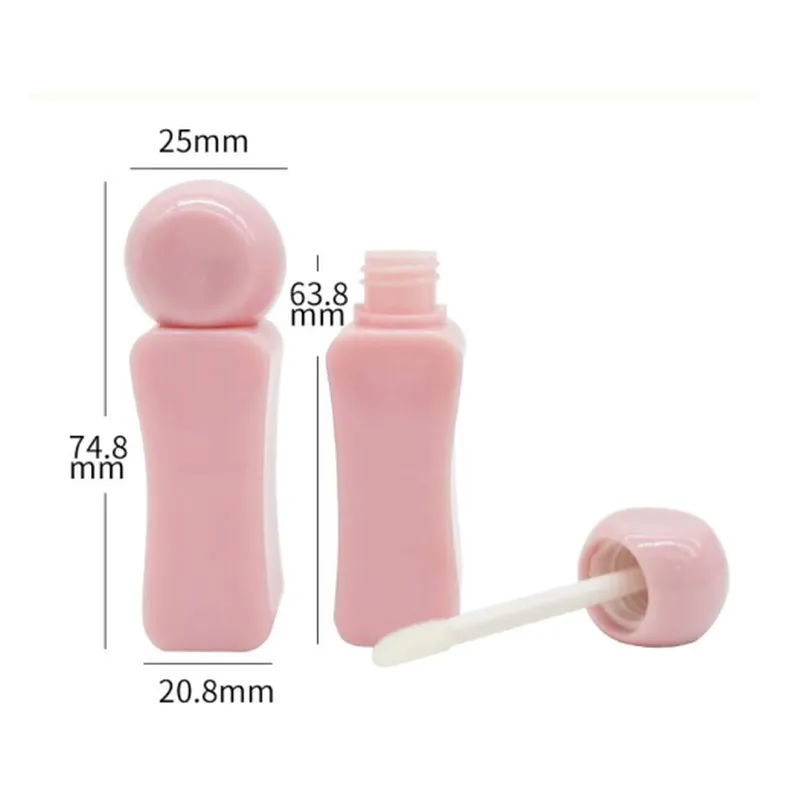 Vỏ son bóng dáng hồ lô hồng 2.5ml – mã NXM0256