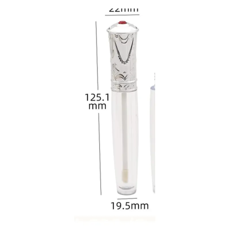 Vỏ son bóng nắp chạm bạc đính đá – mã NXM0279