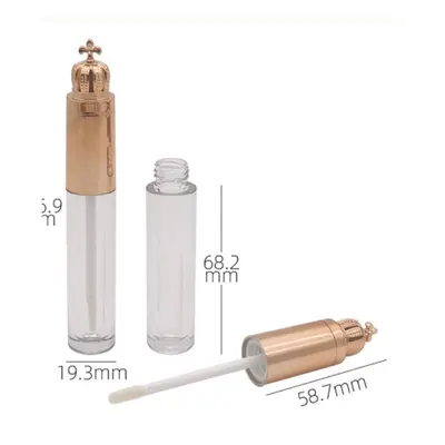 Vỏ son bóng nắp vương miện vàng hồng – mã NXM0282