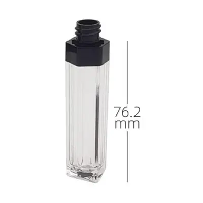 Vỏ son bóng vuông nắp đen lục giác – ảnh 2