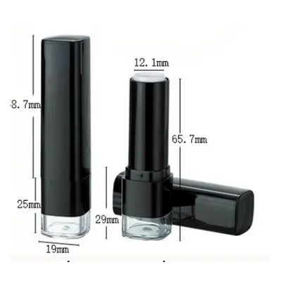 Vỏ son dưỡng vuông đen 3.5g – mã NXM0375