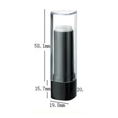Vỏ son dưỡng đen đế vuông nắp trong 4g – ảnh 1