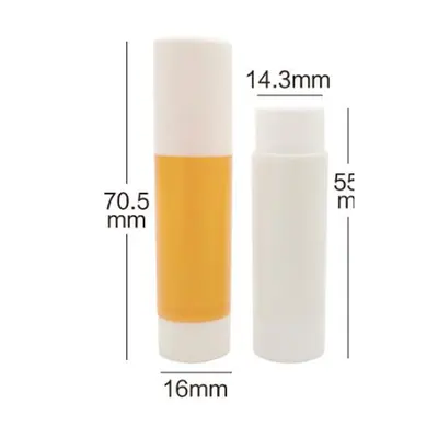 Vỏ son dưỡng vàng – trắng 16mm – ảnh 1