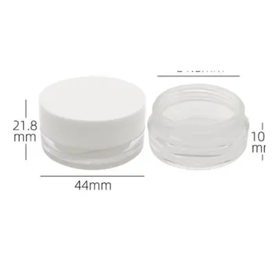 Hũ nhựa trong nắp trắng 44mm – mã NXM0491