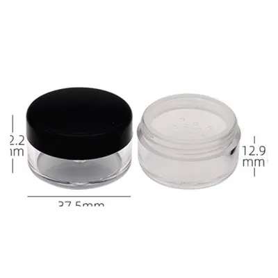 Hũ phấn phủ nắp đen có lưới 69mm – ảnh 2