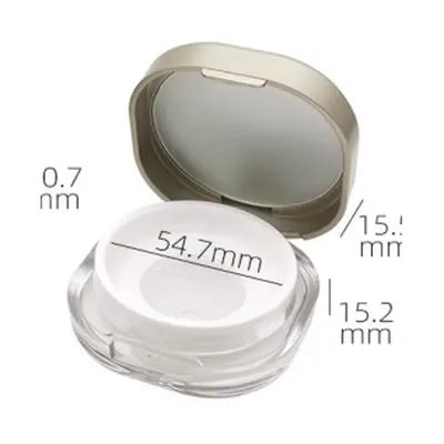 Hộp phấn phủ oval nắp gương vàng – mã NXM0498