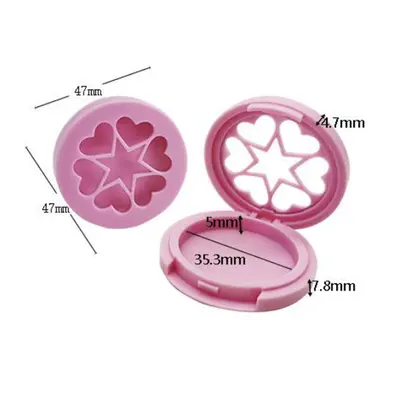 Hộp phấn nhũ hồng khuôn tim – sao 47mm – ảnh 3