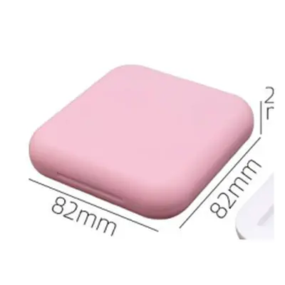 Hộp phấn vuông trắng 4 ô có gương 82mm – ảnh 2